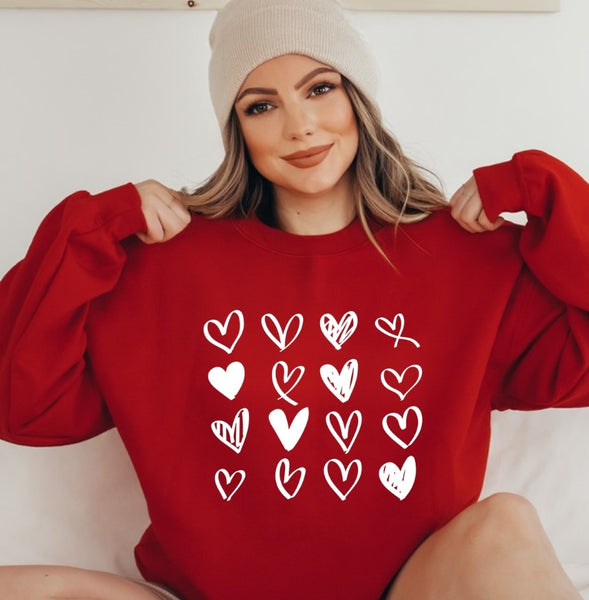HEART (drawn) | Unisex Crewneck Sweatshirt