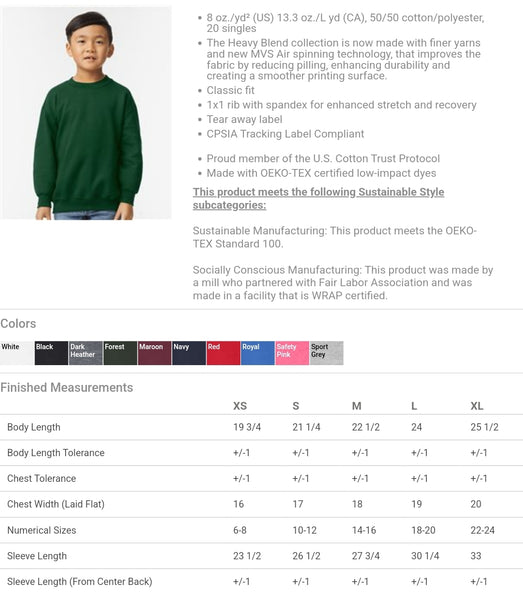 Custom Basic Youth Crewneck