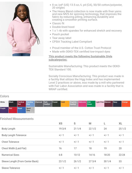 Custom Basic Youth Hoodie