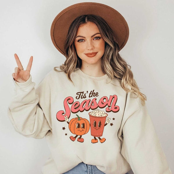 Tis the Season for Pumpkin | Unisex Crewneck Sweatshirt