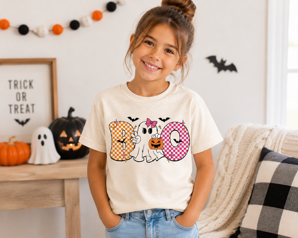 Boo | Kids Halloween Tshirt