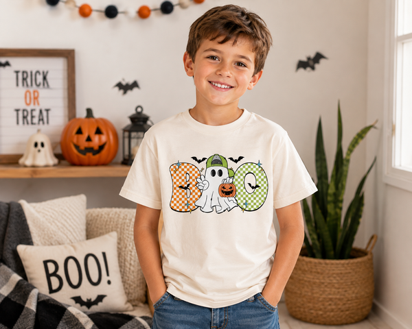 Boo | Kids Halloween Tshirt