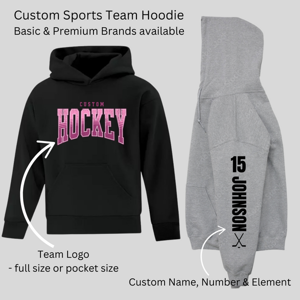 Custom Sports Team | Basic Hoodie