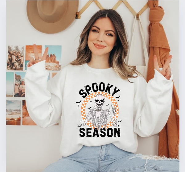 Spooky Season Skeleton | Unisex Crewneck Sweatshirt