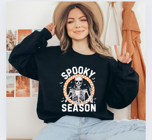 Spooky Season Skeleton | Unisex Crewneck Sweatshirt