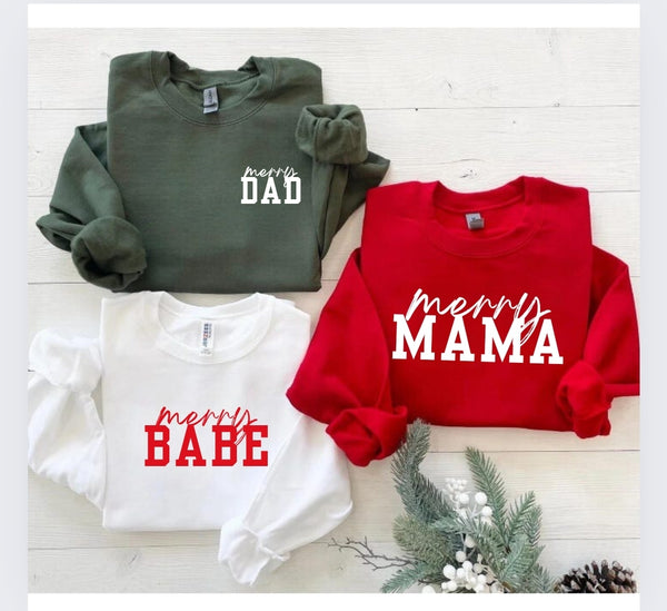 Merry Family | Crewneck sweatshirt