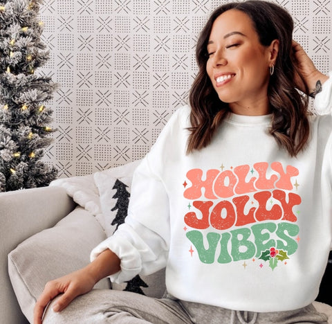 Holly Jolly Vibes | DTF Transfer