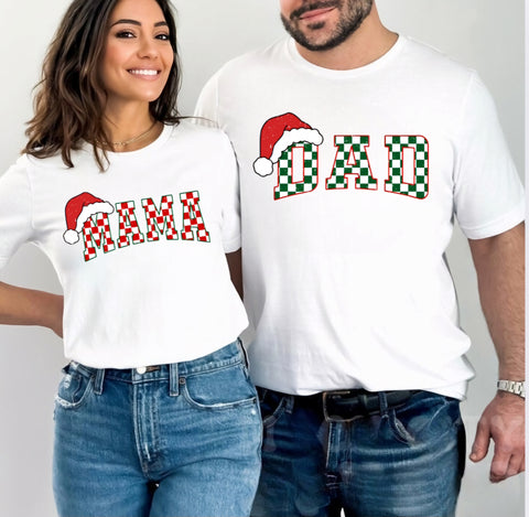 Christmas Mama and Dad | DTF Transfer