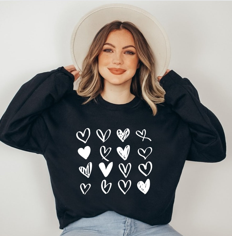 HEART (drawn) | Unisex Crewneck Sweatshirt