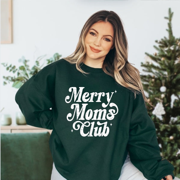 Merry Moms Club | Unisex Crewneck Sweatshirt