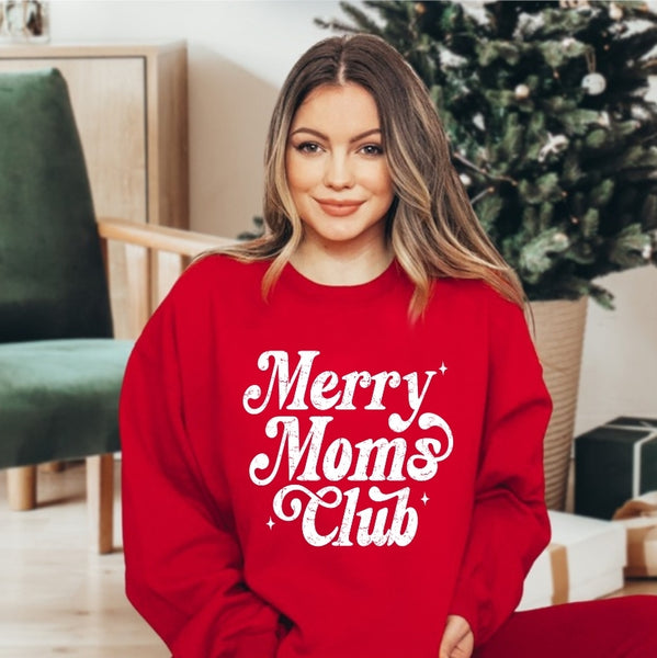 Merry Moms Club | Unisex Crewneck Sweatshirt