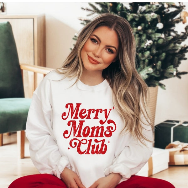 Merry Moms Club | Unisex Crewneck Sweatshirt