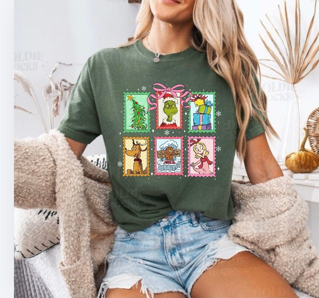 Grinch Postcard | Unisex Tshirt