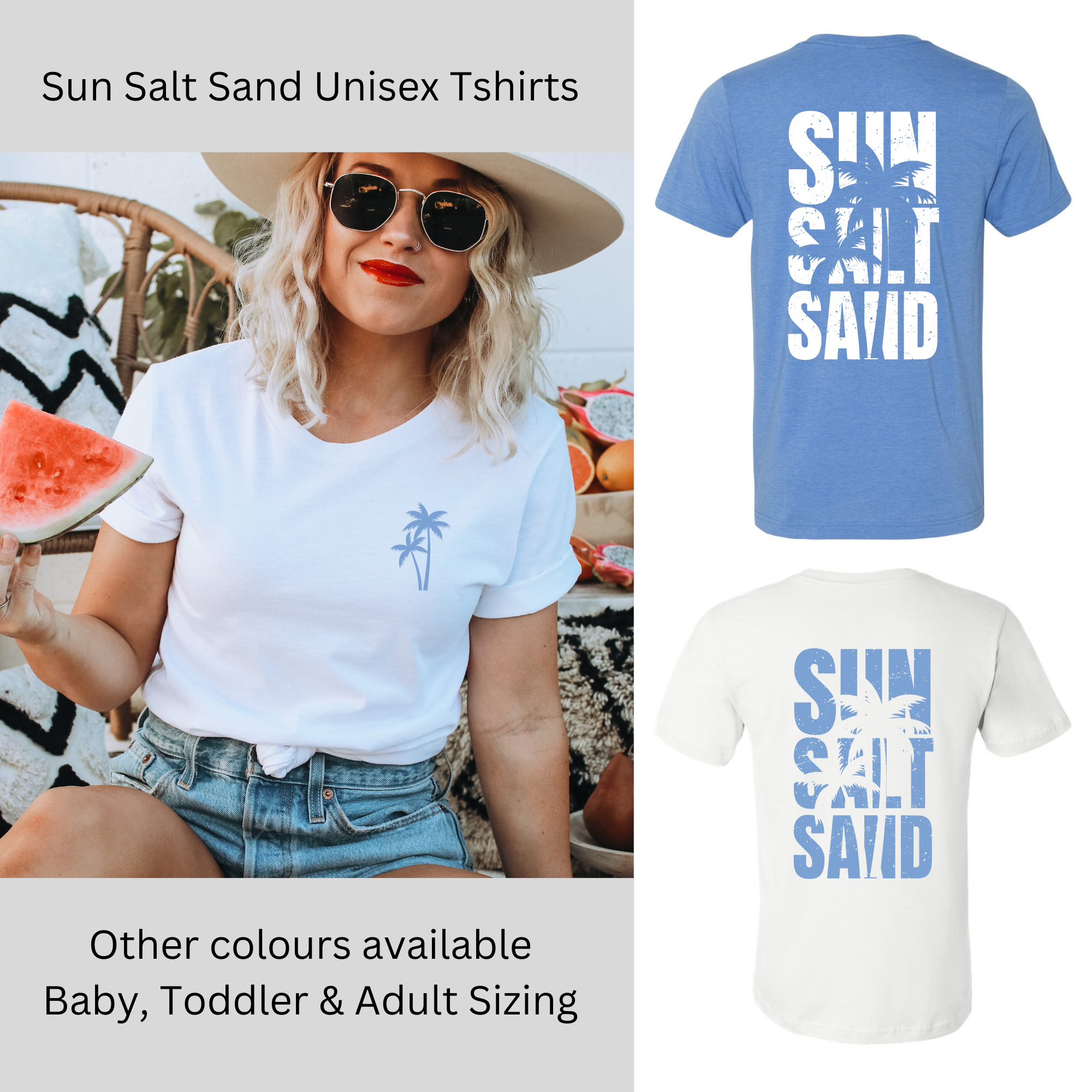 Sun Salt Sand | Adult Unisex Tshirt