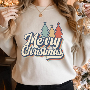 Boho Merry Christmas | Unisex Crewneck Sweatshirt