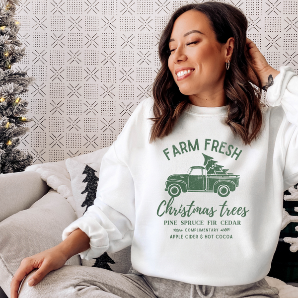 Farm Fresh Christmas Trees | Unisex Crewneck Sweatshirt