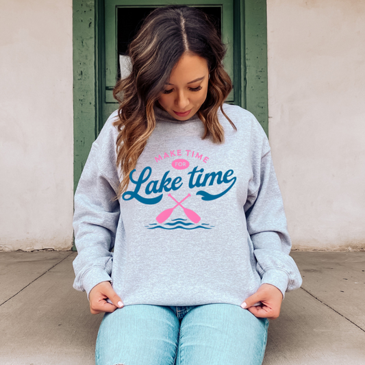 Make Time for Lake Time | Unisex Crewneck Sweatshirt