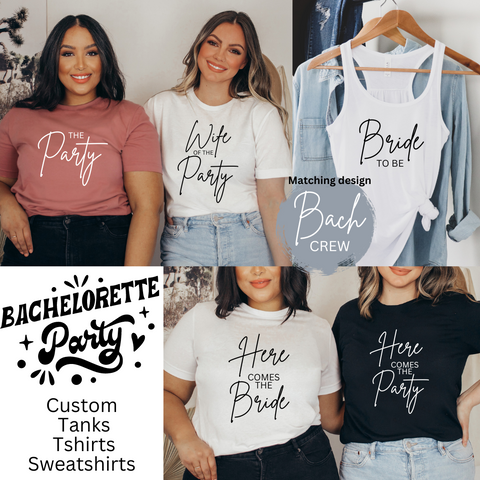 Custom Bridal Party Shirt | Unisex Tshirt