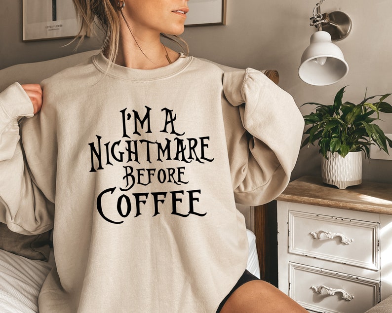 Nightmare before Coffee | Unisex Crewneck Sweatshirt