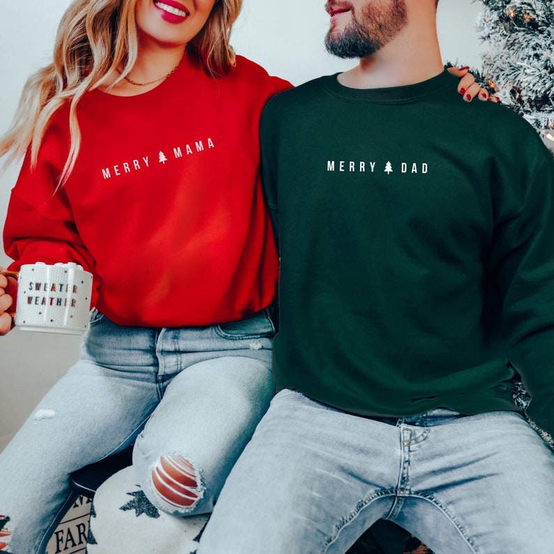 Merry Dad & Merry Mama | Unisex crewneck sweatshirt