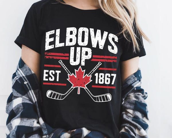 Elbows Up Est. | Unisex Tshirt or Crewneck Sweatshirt