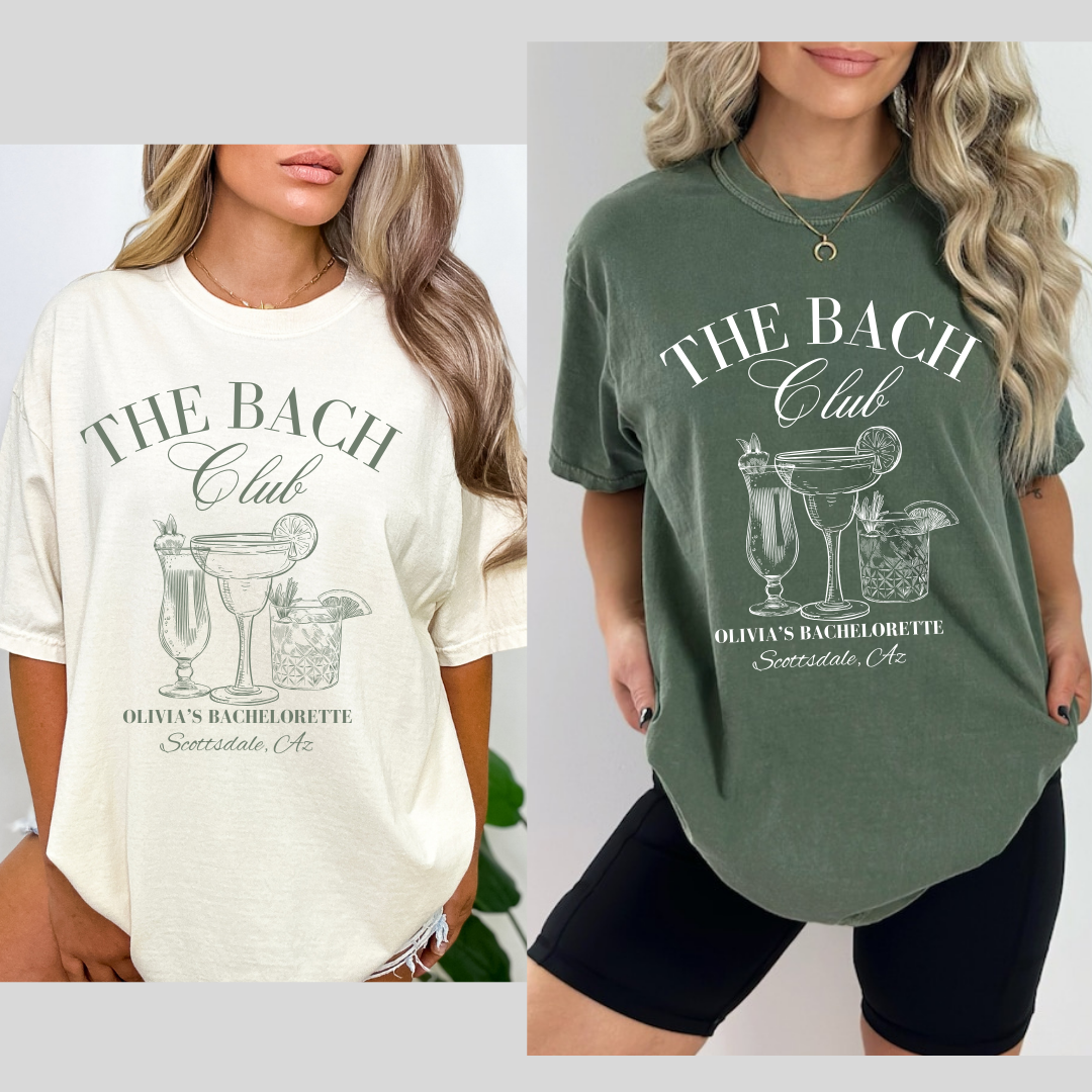 The Bach Club Cocktails | Oversized Tshirt