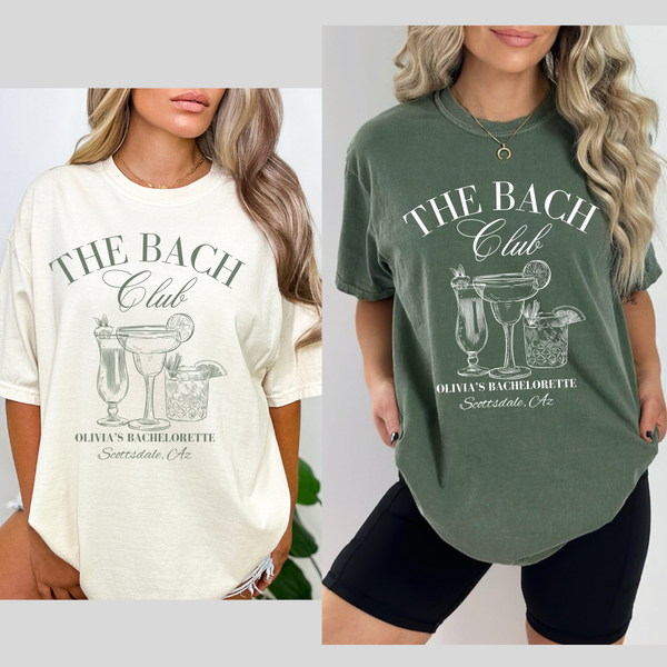 The Bach Club Cocktails | Oversized Tshirt