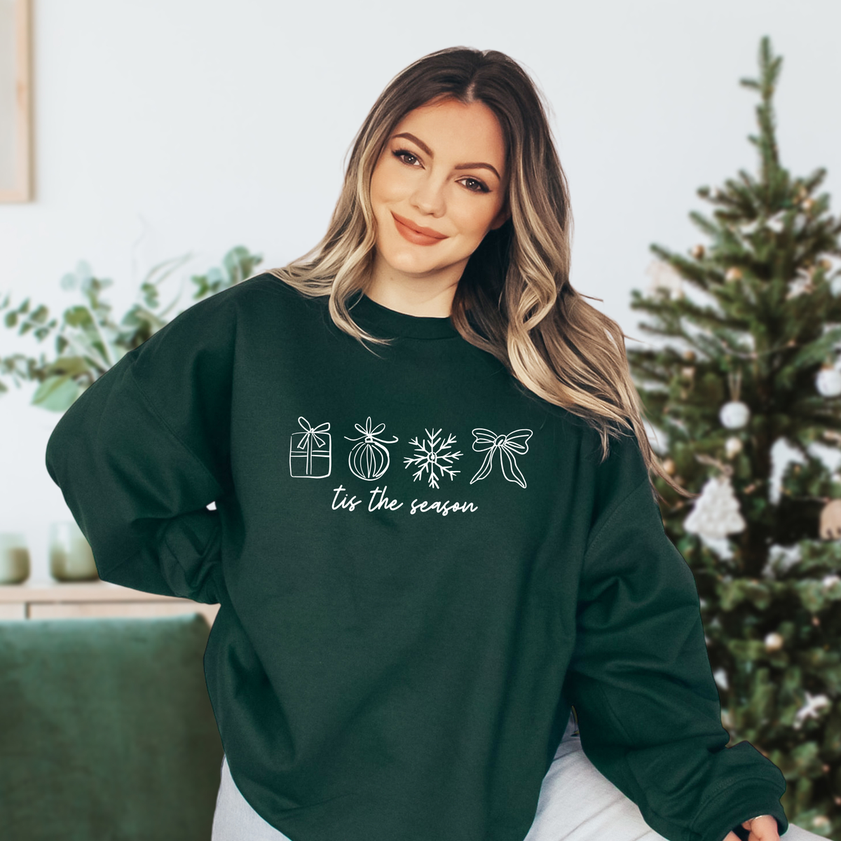 Christmas tis the season | Unisex Crewneck Sweatshirt
