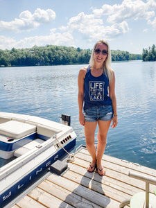 Life is better at the Lake | Racerback tank