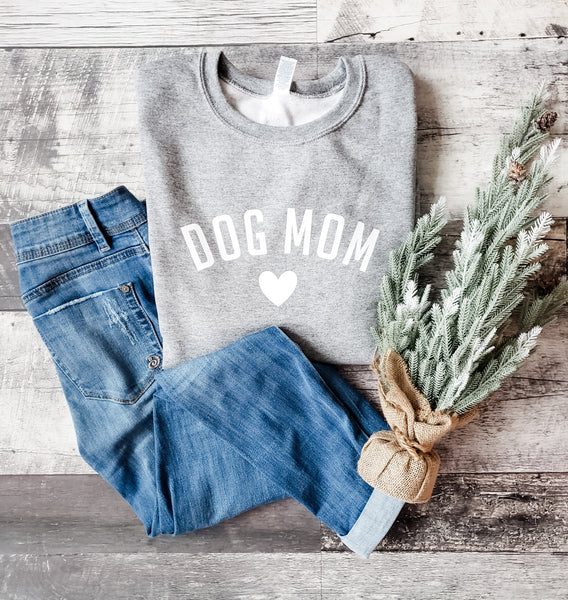 DOG MOM | Basic Crewneck Sweater