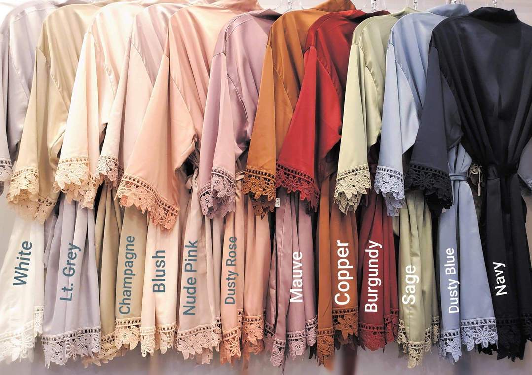 Bridal Party Robes | Satin