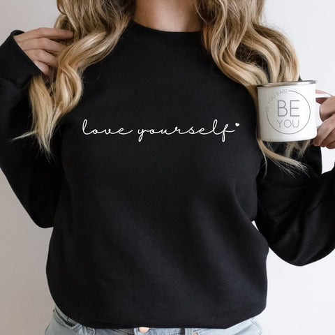 LOVE YOURSELF | Unisex Crewneck Sweatshirt