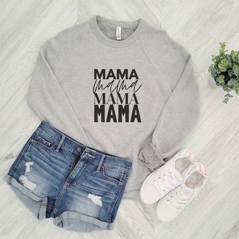 Mama on Repeat | Unisex Crewneck Sweatshirt