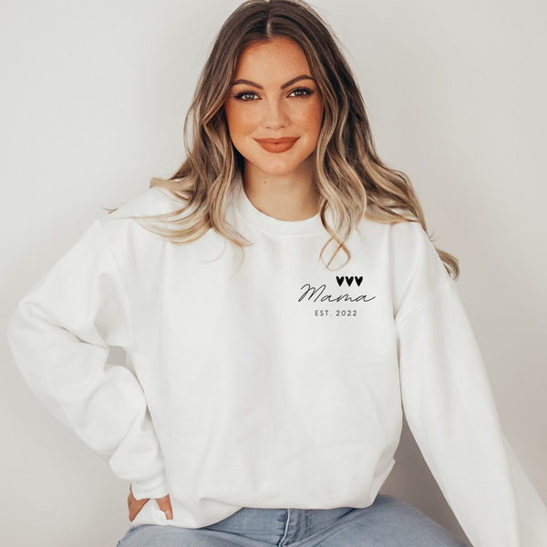 Mama est. | Unisex Crewneck Sweatshirt