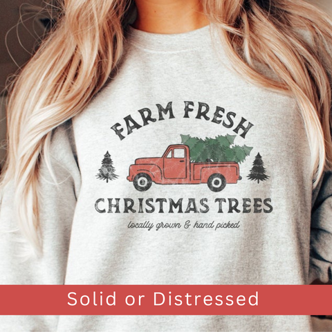 Farm Fresh Christmas Trees | Unisex Crewneck Sweatshirt