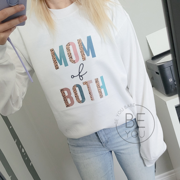 MOM OF BOTH | Unisex Crewneck Sweatshirt