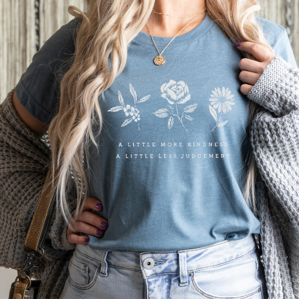 More Kindness Less Judgement | Unisex Crewneck Tshirt