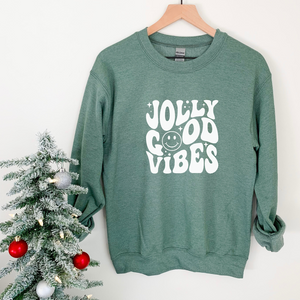 Jolly Good Vibes | Unisex Crewneck Sweatshirt