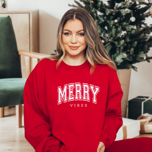 Merry Vibes | Unisex Crewneck Sweatshirt