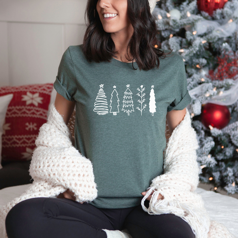 CHRISTMAS TREES | Unisex Crewneck Tshirt