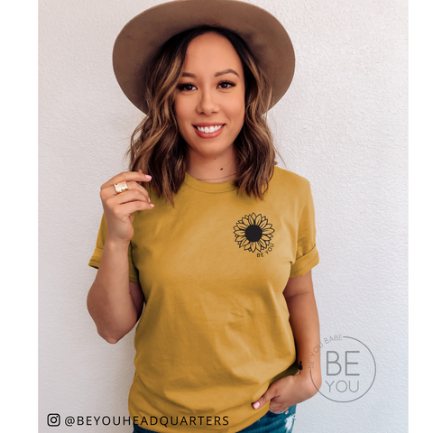 BE YOU SUNFLOWER | Unisex Crewneck Tshirt