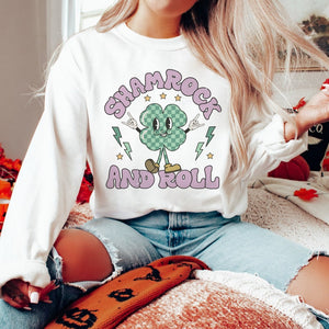 Shamrock & Roll | Unisex Crewneck Sweatshirt