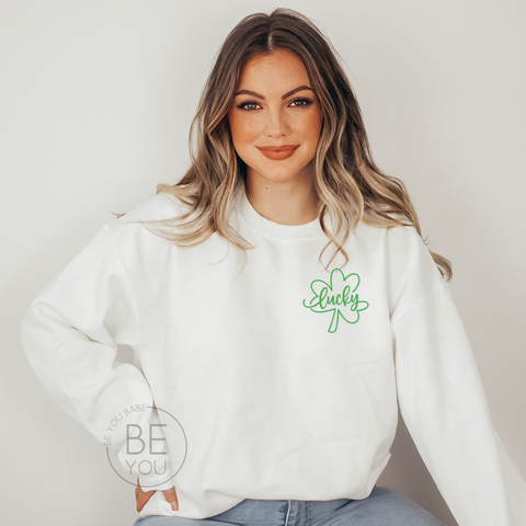 Lucky Shamrock | Unisex Crewneck Sweatshirt