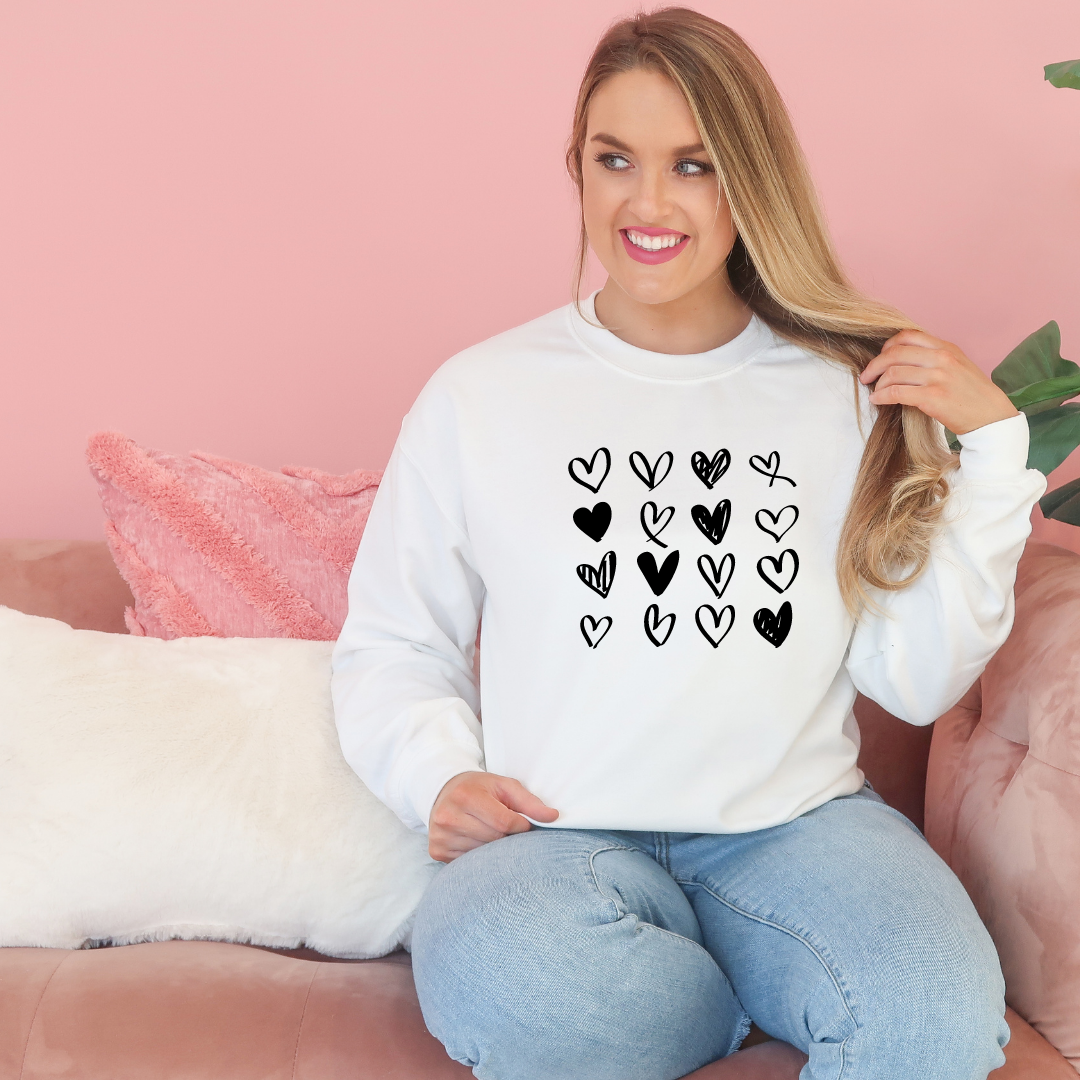 HEART (drawn) | Unisex Crewneck Sweatshirt